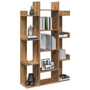 vidaXL Könyves szekrény Artisan tölgy 86x25,5x140 cm Műanyag fa