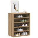 vidaXL kézműves tölgy színű szerelt fa cipősszekrény 60 x 35 x 70 cm