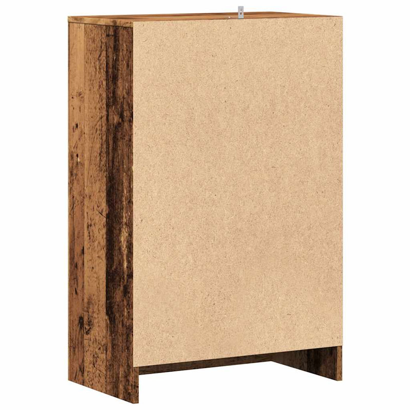 vidaXL antik fa színű szerelt fa cipősszekrény 60 x 35 x 92 cm