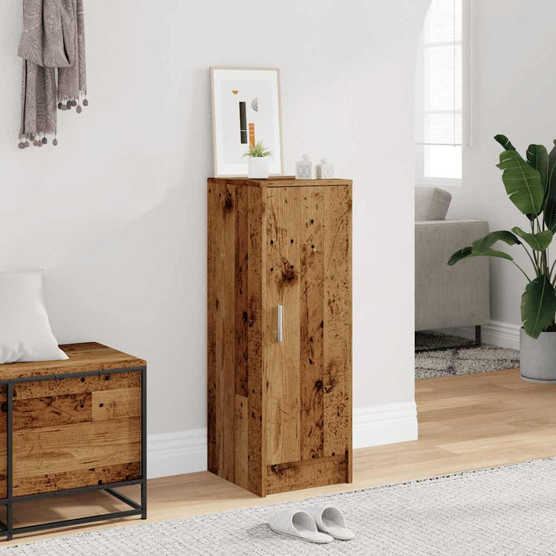 vidaXL cipőszekrény Régi fa 32x35x92 cm Gépi fa