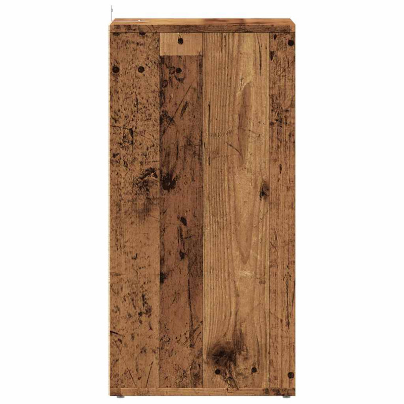vidaXL 2 db antik fa színű szerelt fa cipősszekrény 32 x 35 x 70 cm