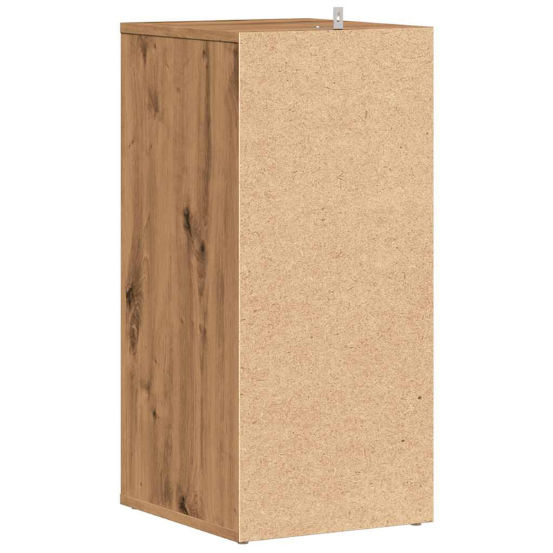 vidaXL 2 db kézműves tölgy színű szerelt fa cipőszekrény 32x35x70 cm