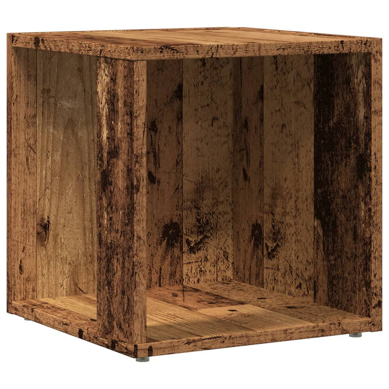 vidaXL antik fa színű szerelt fa kisasztal 33 x 33 x 34 cm