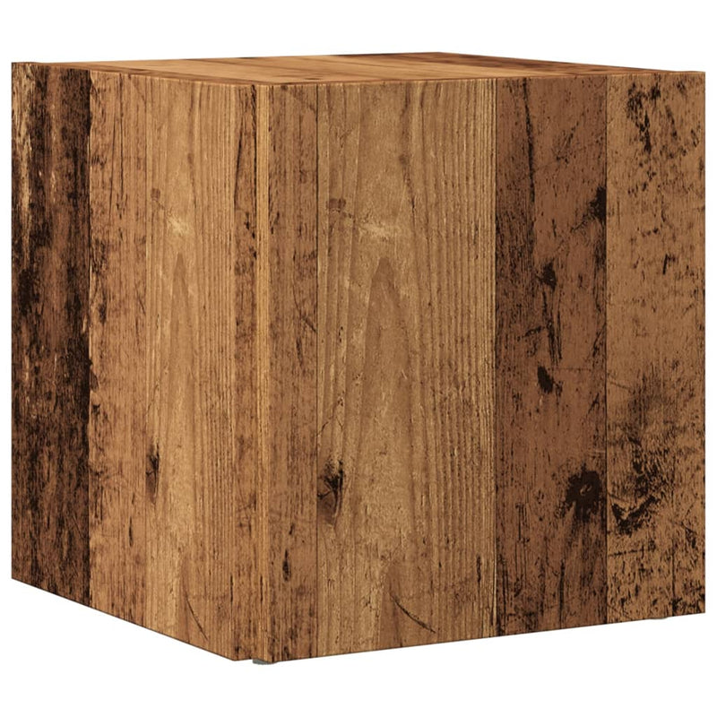 vidaXL antik fa színű szerelt fa kisasztal 33 x 33 x 34 cm