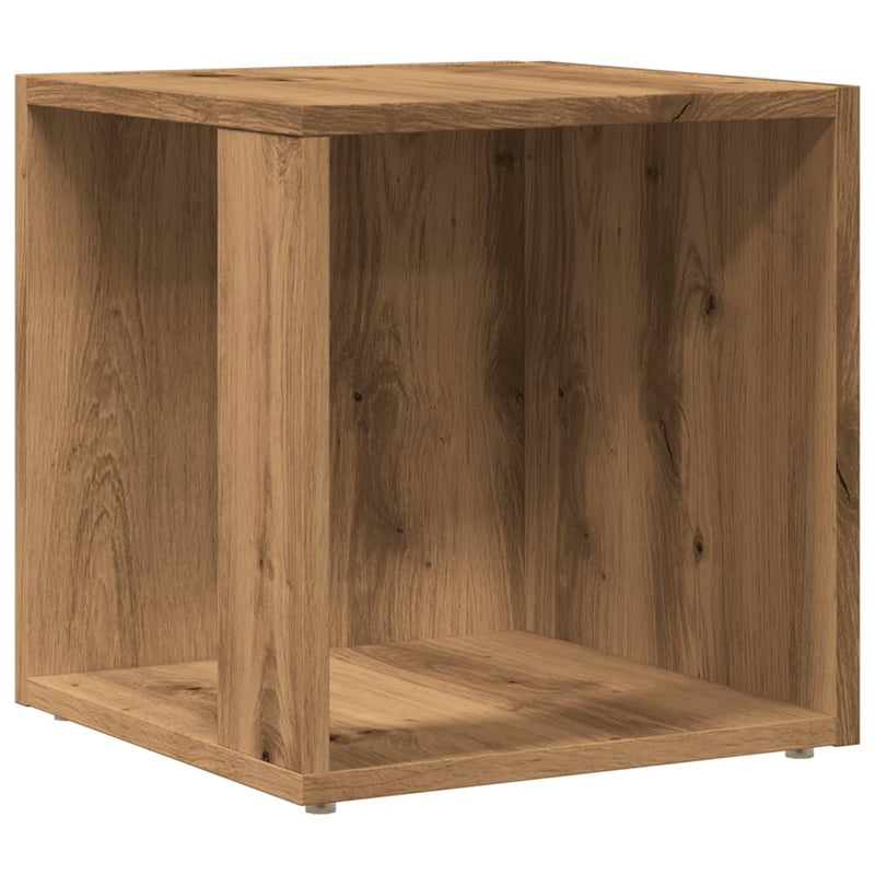 vidaXL kézműves tölgy színű szerelt fa kisszekrény 33 x 33 x 34 cm
