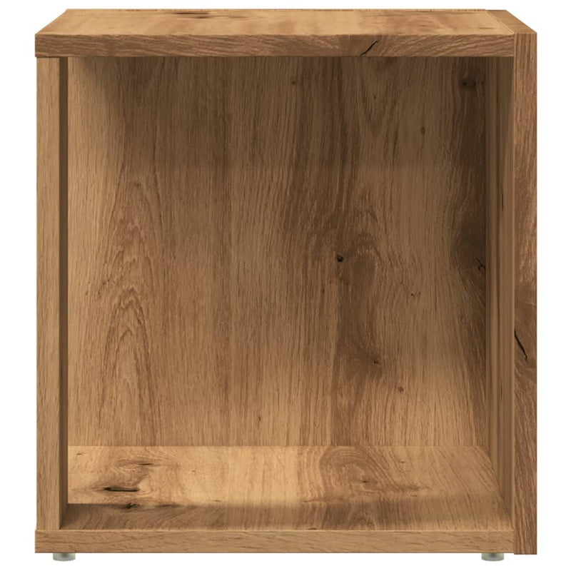 vidaXL kézműves tölgy színű szerelt fa kisszekrény 33 x 33 x 34 cm