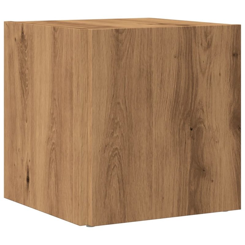 vidaXL kézműves tölgy színű szerelt fa kisszekrény 33 x 33 x 34 cm