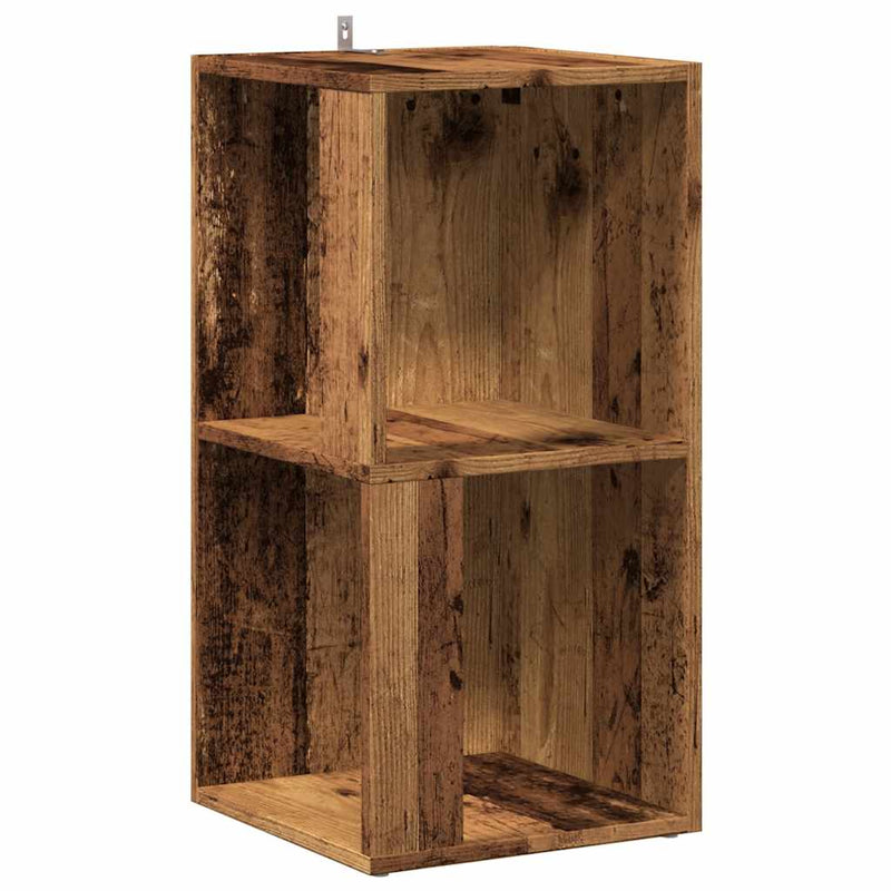 vidaXL sarokszekrény antik fa 33x33x67 cm szerelt fa