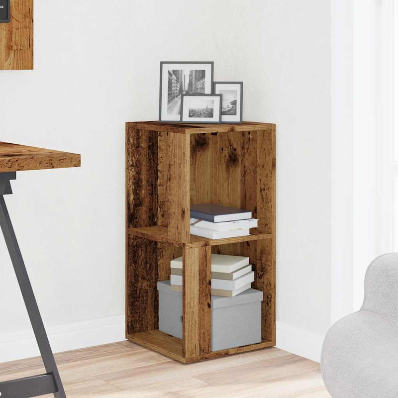 vidaXL sarokszekrény antik fa 33x33x67 cm szerelt fa