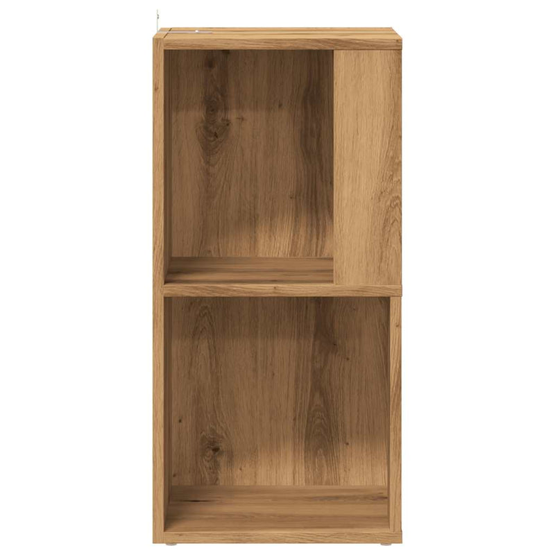 vidaXL sarokszekrény kézműves tölgy 33x33x67 cm szerelt fa