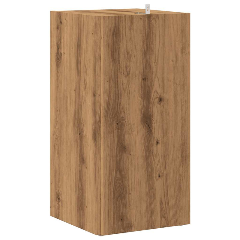 vidaXL sarokszekrény kézműves tölgy 33x33x67 cm szerelt fa