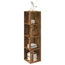 vidaXL antik fa színű szerelt fa sarokszekrény 33 x 33 x 132 cm