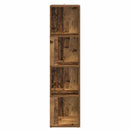 vidaXL antik fa színű szerelt fa sarokszekrény 33 x 33 x 132 cm
