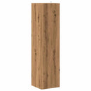 vidaXL kézműves tölgy szerelt fa sarokszekrény 33 x 33 x 132 cm