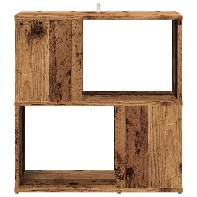vidaXL antik fa színű szerelt fa könyvszekrény 60 x 24 x 63 cm