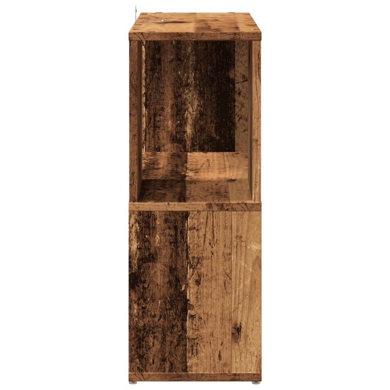 vidaXL antik fa színű szerelt fa könyvszekrény 60 x 24 x 63 cm