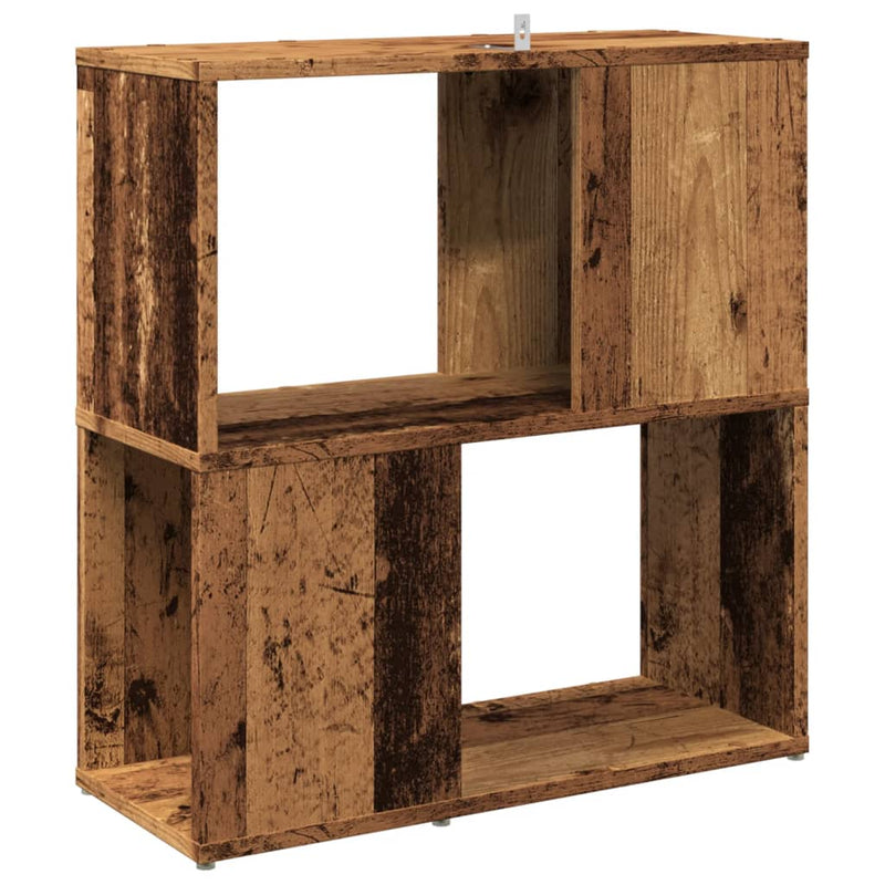 vidaXL antik fa színű szerelt fa könyvszekrény 60 x 24 x 63 cm