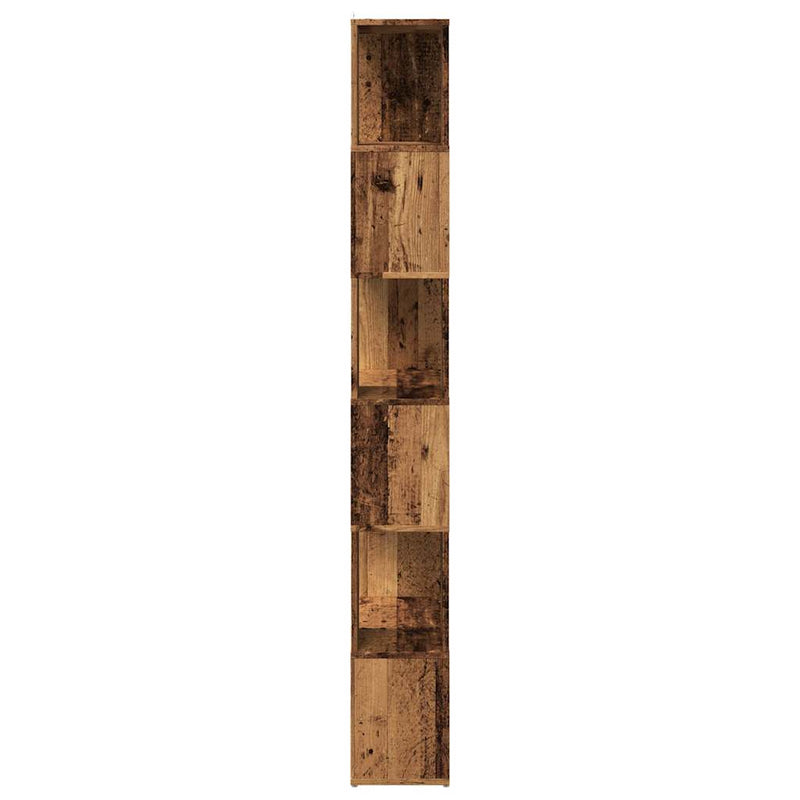 vidaXL antik fa színű térelválasztó könyvszekrény 60x24x186 cm