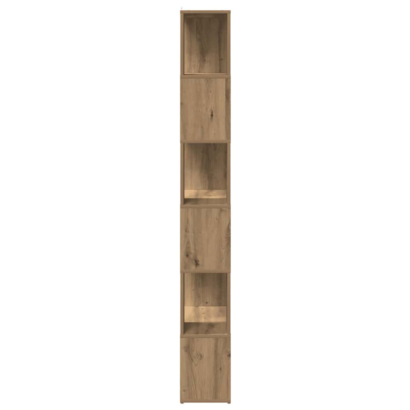 vidaXL kézműves tölgy könyvszekrény/térelválasztó 60 x 24 x 186 cm