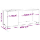 vidaXL antik hatású szerelt fa TV-szekrény 80x24x32 cm
