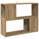 vidaXL kézműves tölgy könyvszekrény/térelválasztó 80x24x63 cm