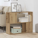 vidaXL kézműves tölgy könyvszekrény/térelválasztó 80x24x63 cm