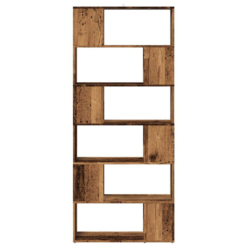 vidaXL antik fa színű térelválasztó könyvszekrény 80 x 24 x 186 cm