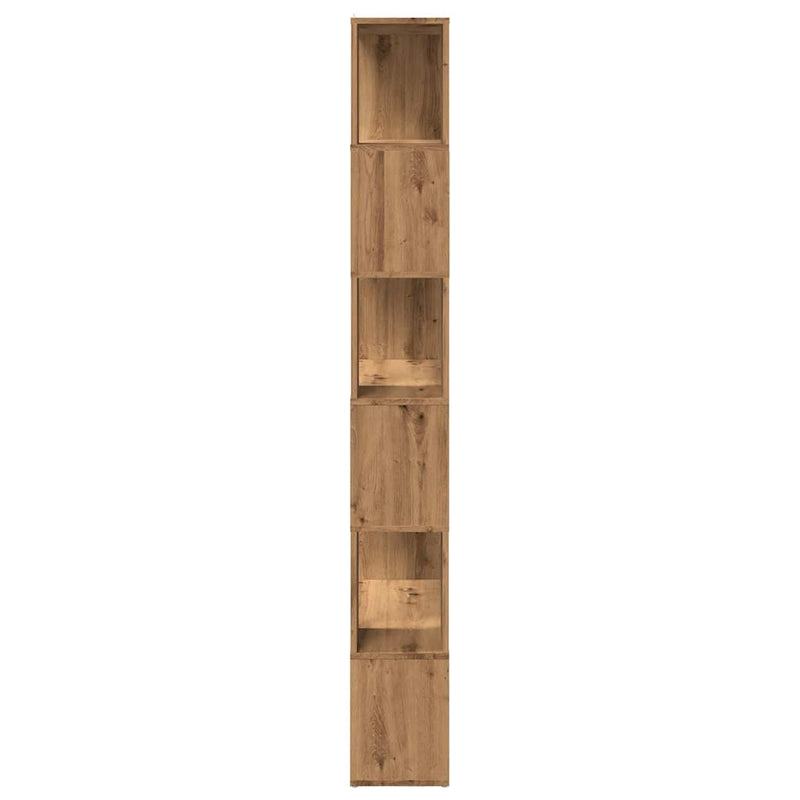 vidaXL kézműves tölgy könyvszekrény/térelválasztó 80 x 24 x 186 cm