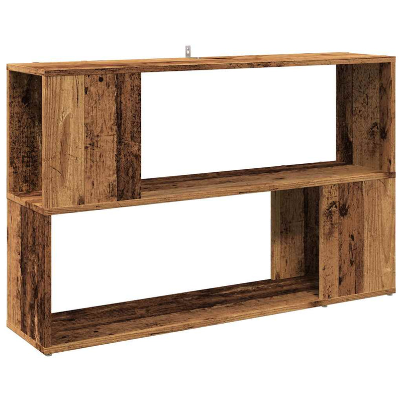 vidaXL antik fa színű szerelt fa könyvszekrény 100 x 24 x 63 cm