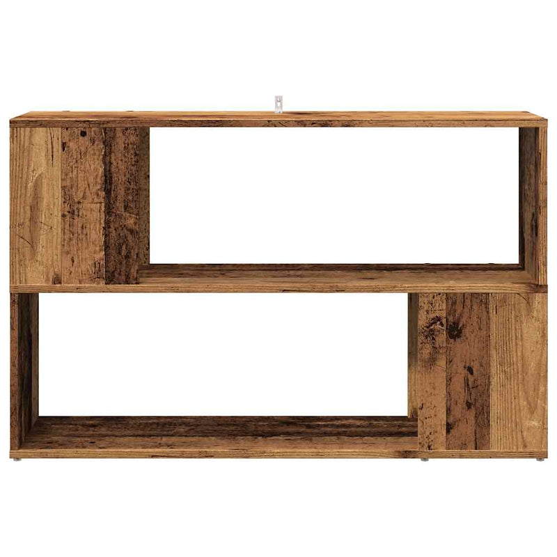 vidaXL antik fa színű szerelt fa könyvszekrény 100 x 24 x 63 cm