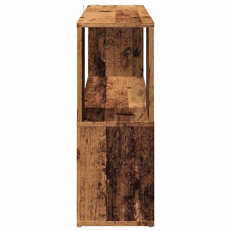 vidaXL antik fa színű szerelt fa könyvszekrény 100 x 24 x 63 cm
