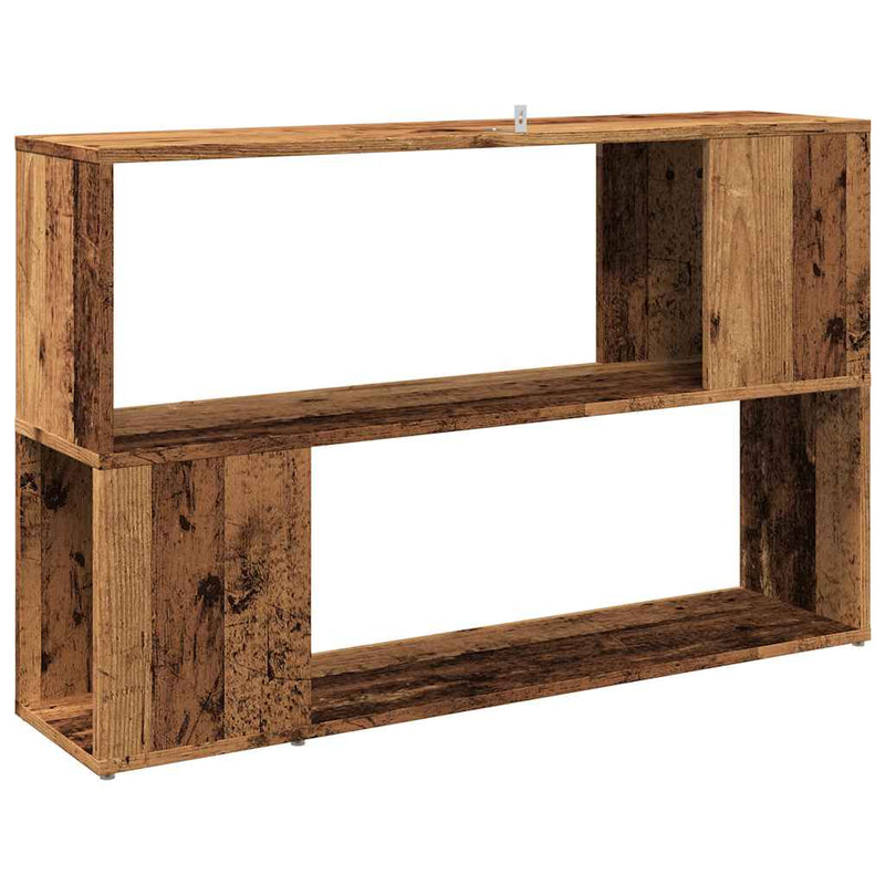 vidaXL antik fa színű szerelt fa könyvszekrény 100 x 24 x 63 cm
