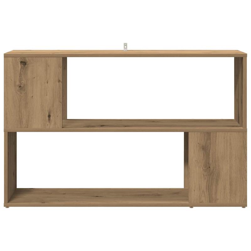 vidaXL kézműves tölgy színű szerelt fa könyvszekrény 100x24x63 cm