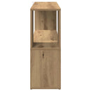 vidaXL kézműves tölgy színű szerelt fa könyvszekrény 100x24x63 cm