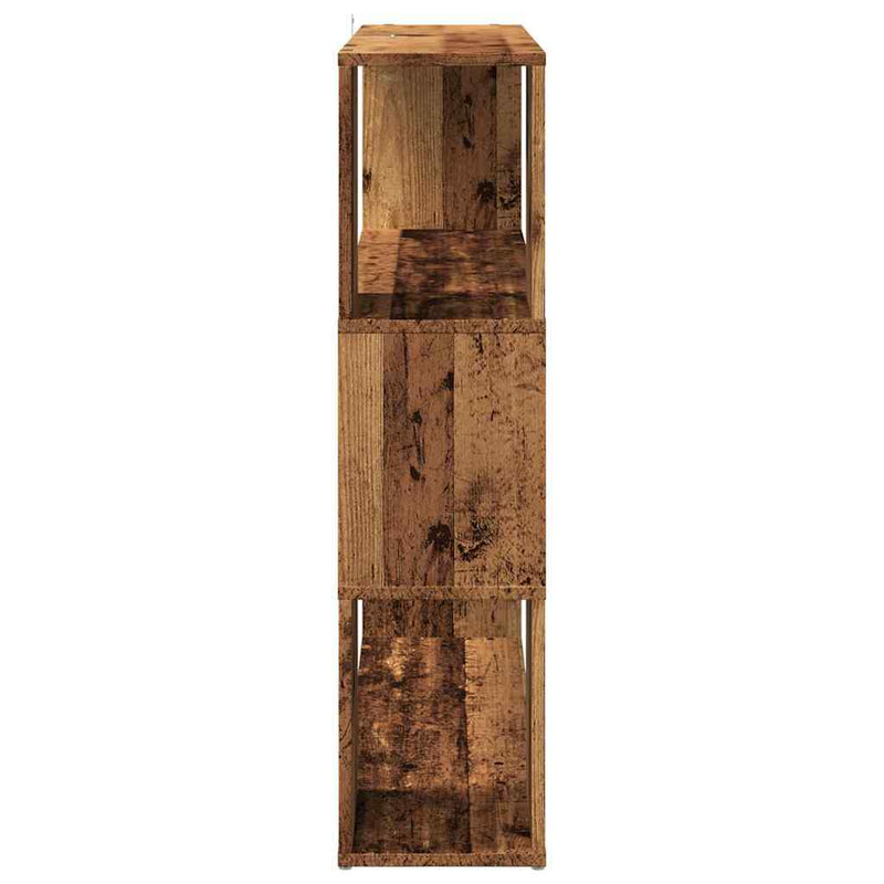 vidaXL Könyvszekrény/szobaosztó régi fa 100x24x94 cm