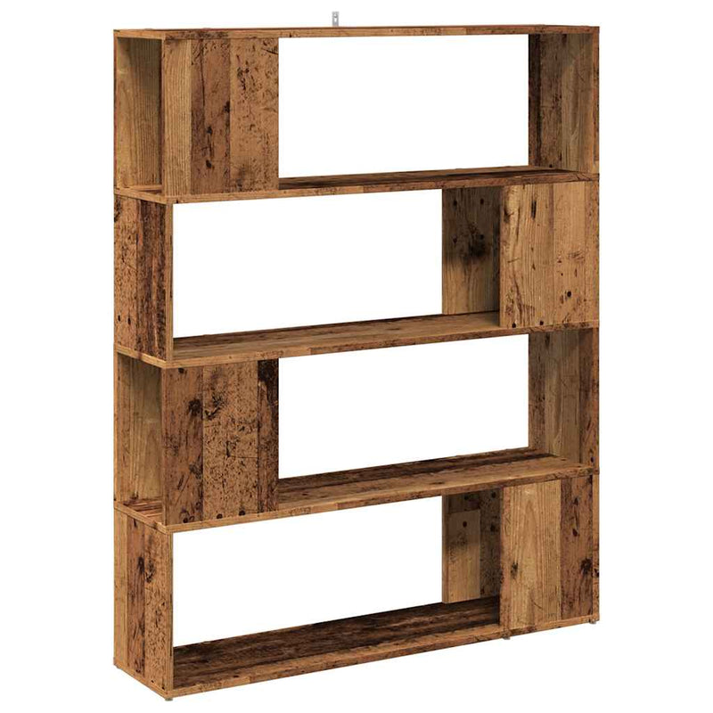 vidaXL antik fa színű térelválasztó könyvszekrény 100x24x124,5 cm