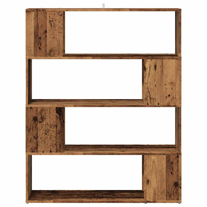 vidaXL antik fa színű térelválasztó könyvszekrény 100x24x124,5 cm