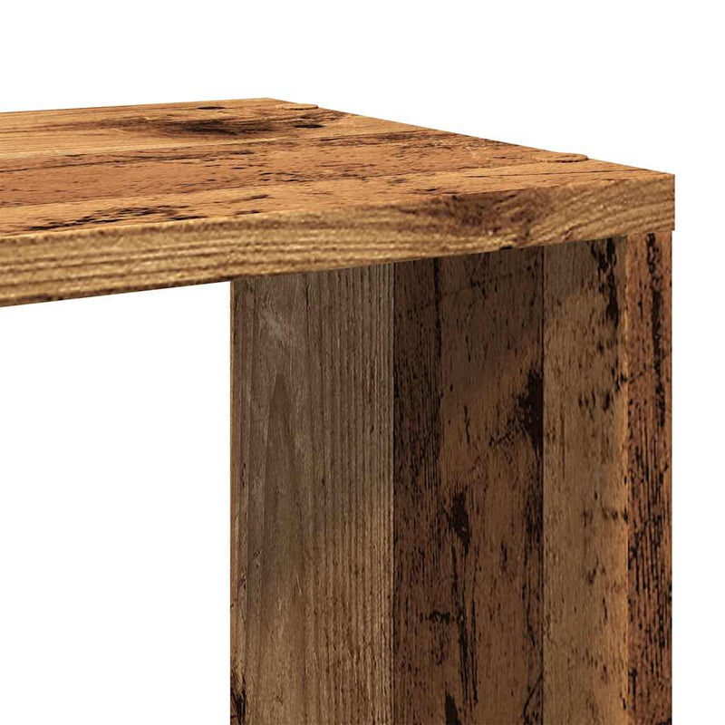 vidaXL antik fa színű térelválasztó könyvszekrény 100x24x124,5 cm