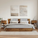 vidaXL éjjeliszekrények 2 db Régi fa 40x35x65 cm Gépesített fa