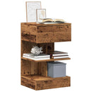 vidaXL éjjeliszekrények 2 db Régi fa 40x35x65 cm Gépesített fa