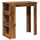 vidaXL antik fa bárasztal polccal 102 x 50 x 103,5 cm