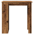 vidaXL antik fa bárasztal polccal 102 x 50 x 103,5 cm
