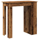 vidaXL antik fa bárasztal polccal 102 x 50 x 103,5 cm