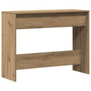 vidaXL kézműves tölgy színű szerelt fa dohányzóasztal 100x35x76,5 cm