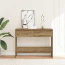 vidaXL kézműves tölgy színű szerelt fa dohányzóasztal 100x35x76,5 cm
