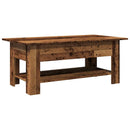 vidaXL antik fa színű szerelt fa dohányzóasztal 102 x 55 x 42 cm