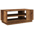 vidaXL antik fa színű szerelt fa dohányzóasztal 102 x 55 x 43 cm