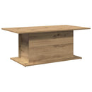 vidaXL kézműves tölgy színű szerelt fa dohányzóasztal 102x55,5x40 cm
