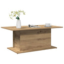 vidaXL kézműves tölgy színű szerelt fa dohányzóasztal 102x55,5x40 cm