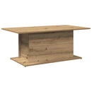 vidaXL kézműves tölgy színű szerelt fa dohányzóasztal 102x55,5x40 cm